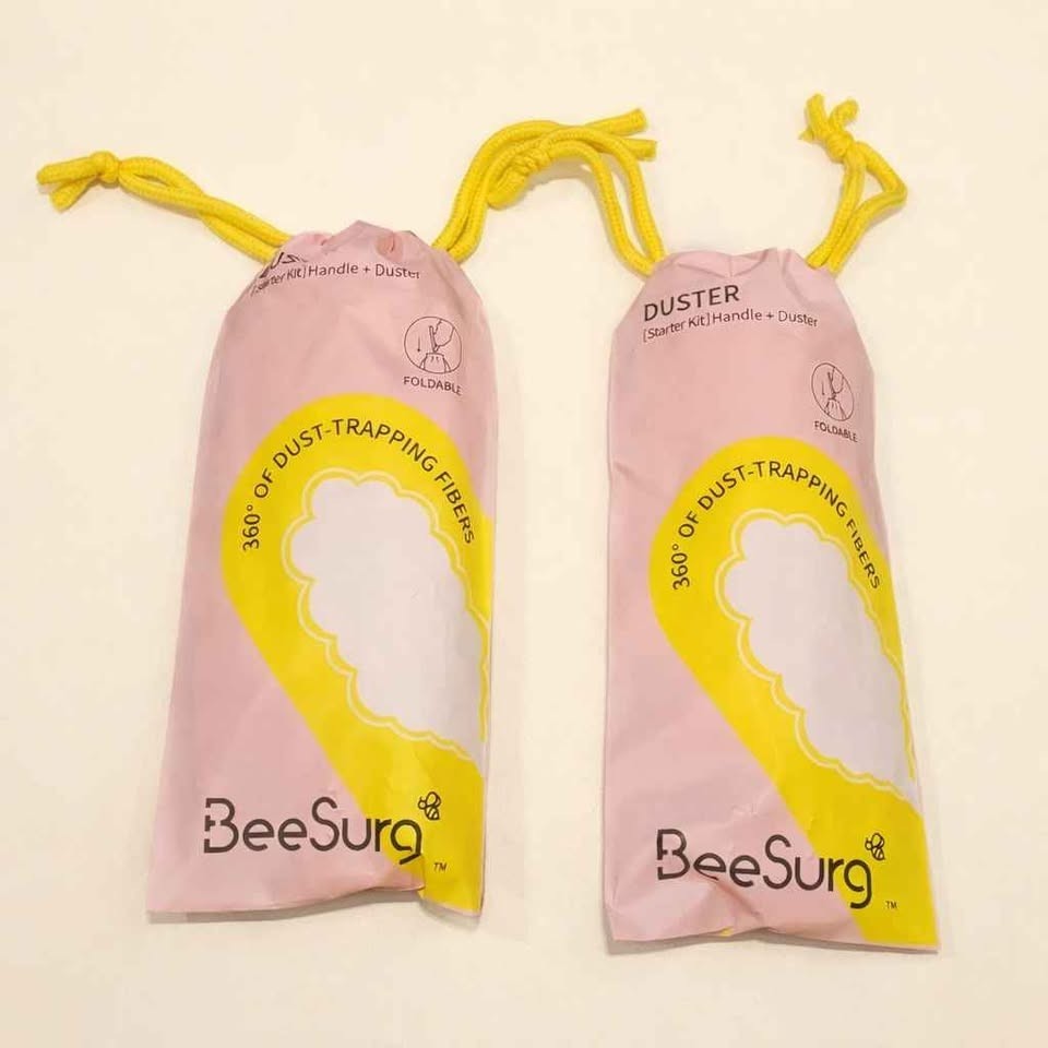 2-Complete BeeSurg Duster Kits.. 2-extended handles, 2-dusters and 8 refill pack