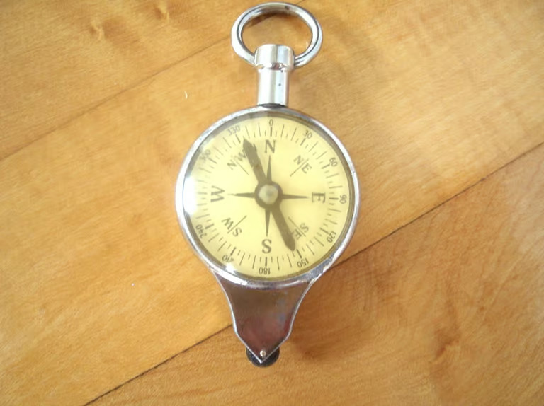 Vintage German Map Measure - Compass