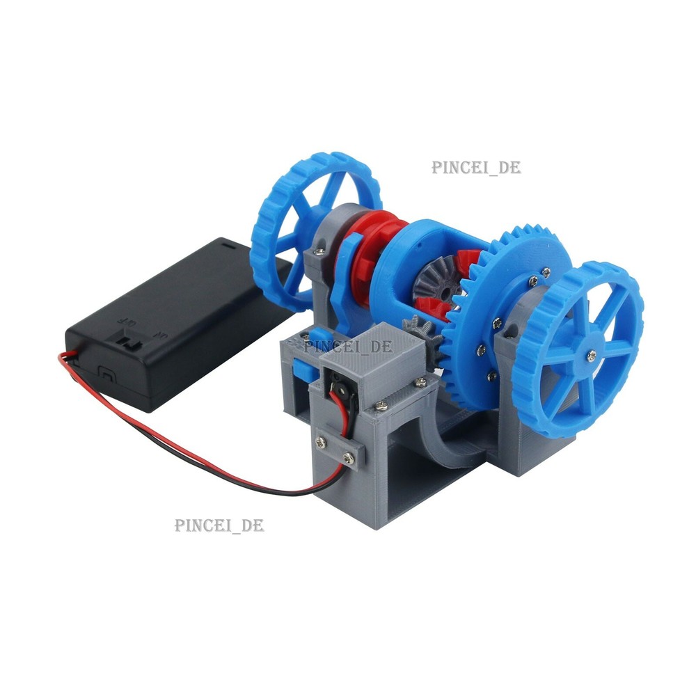3D Printed Model Differential Mechanism Differential Lock Structure Principle