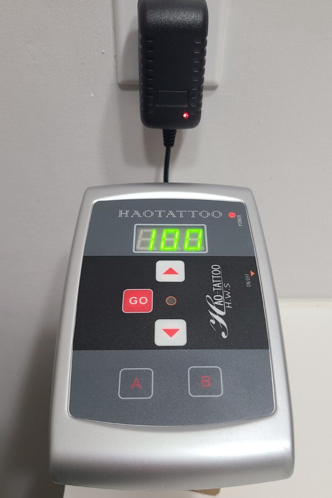 HAOTATTOO Diamond PU II Multi-Function A B LCD Digital Tattoo Power Unit -Used