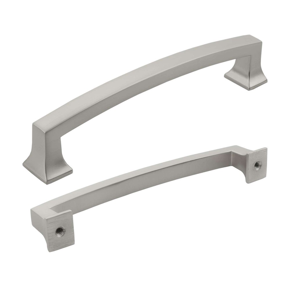 Solid Brushed Nickel Square Cabinet Pulls Handles Kitchen Bathroom Drawers