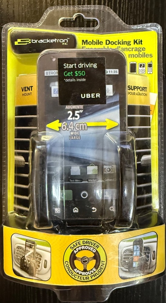 Bracketron Mobile Docking Kit, Vent Mount (PHM-201-BL)