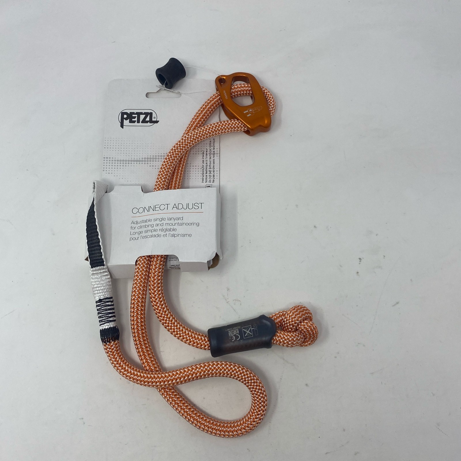 PETZL Connect Adjust Orange Adjustable Single Lanyard 15-95 cm