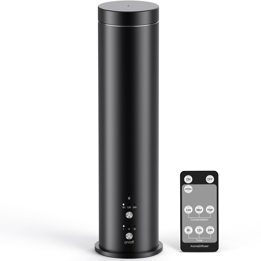 Waterless Essential Oil Diffuser for Large Room, 1000 Sq Ft Coverage, Scent D...