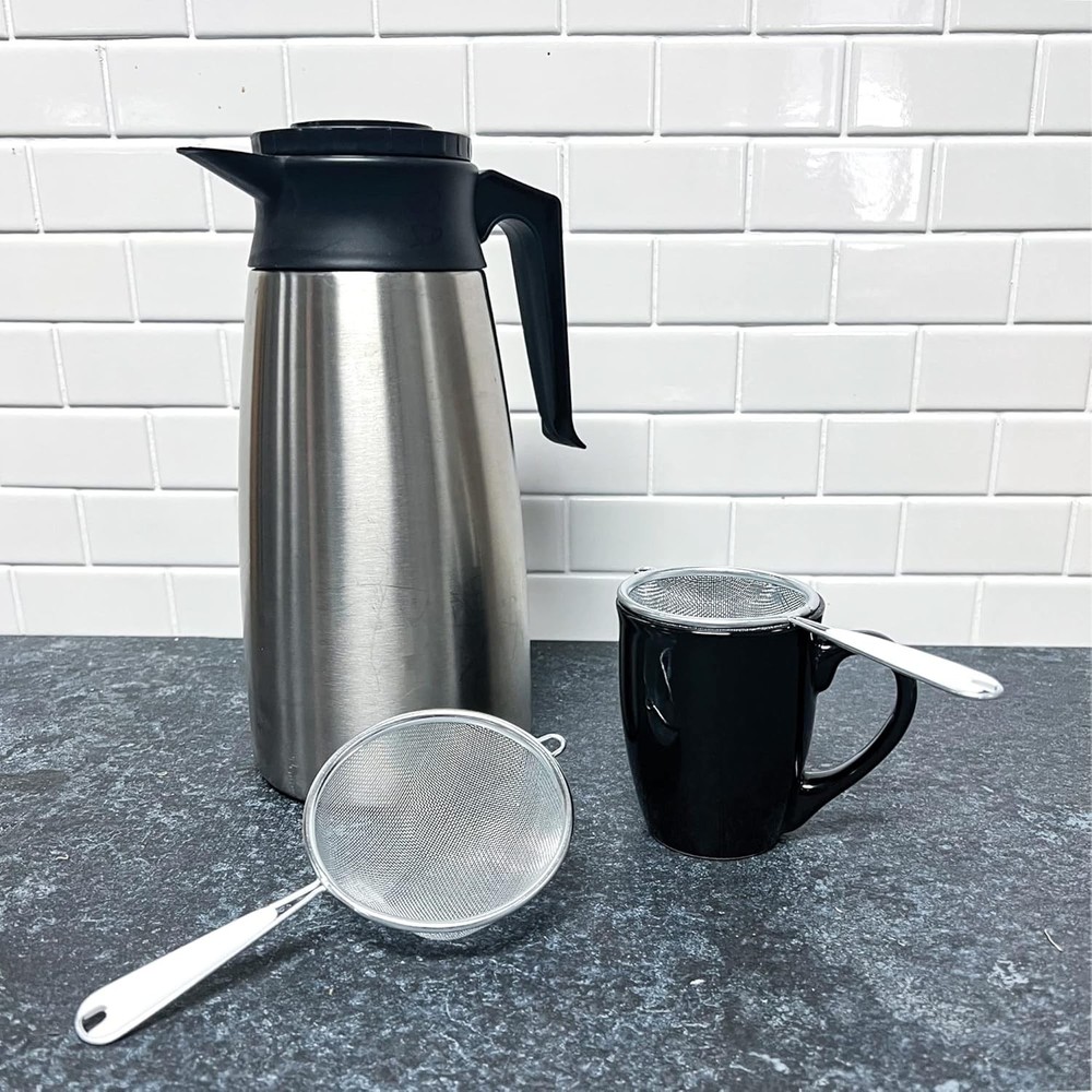 Basic Mesh Strainer 3 & 4 Inch 2 Piece Set Stainless Steel