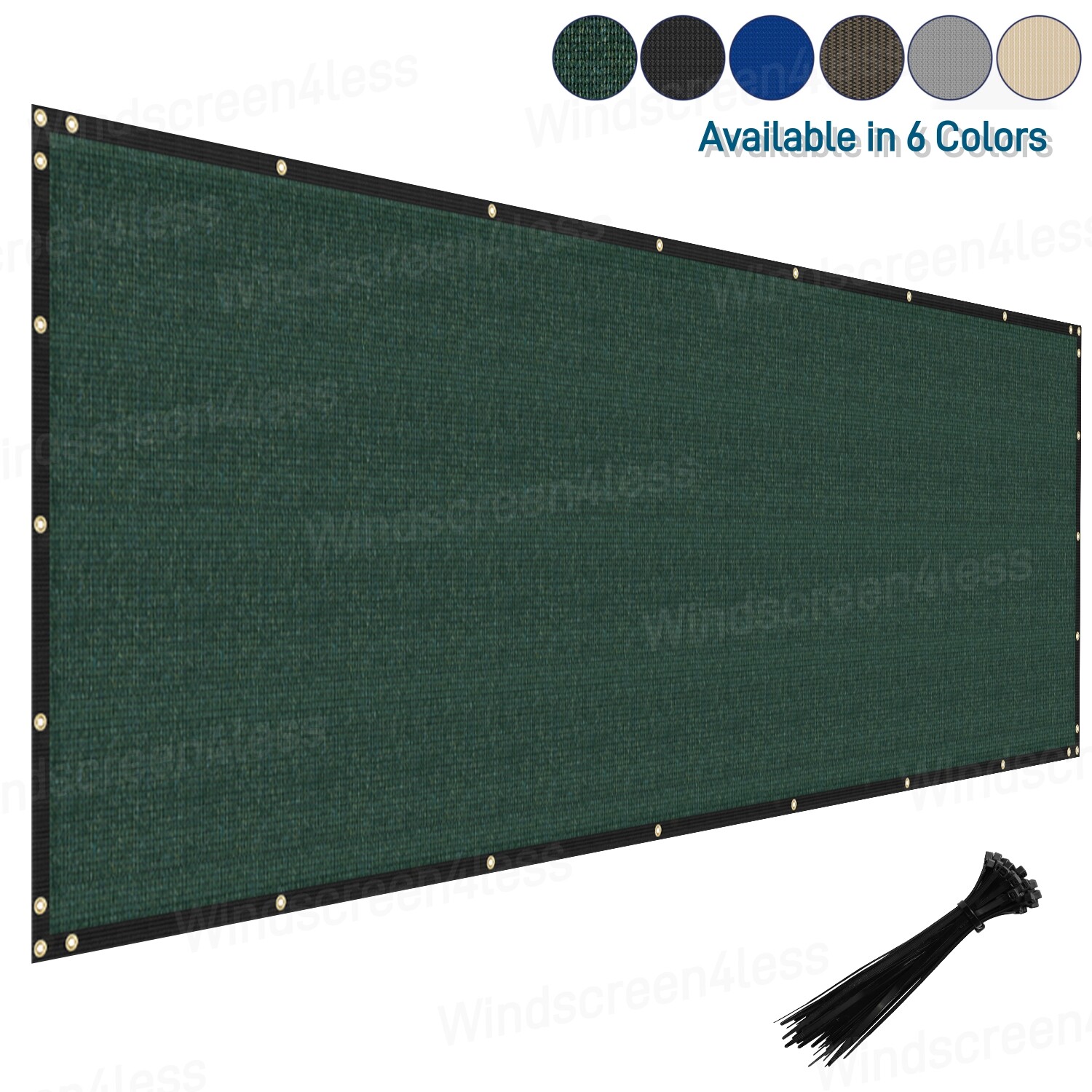 4' 5' 6' 8' tall Outdoor Fence Windscreen Privacy Screen Shade Cover Garden Pool