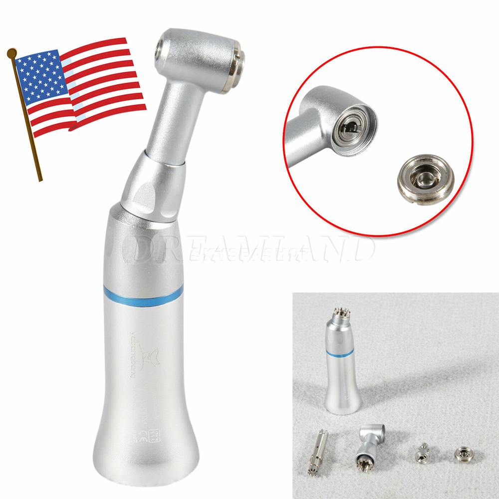 3 pc Dental Contra Angle Handpiece E-type Push Button Head Slow Low Speed CA2.35