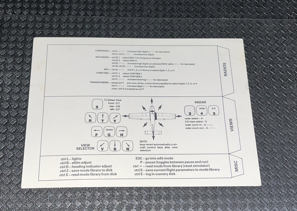 Flight Simulator II subLOGIC for ATARI computer - complete SET box manual 2 disk