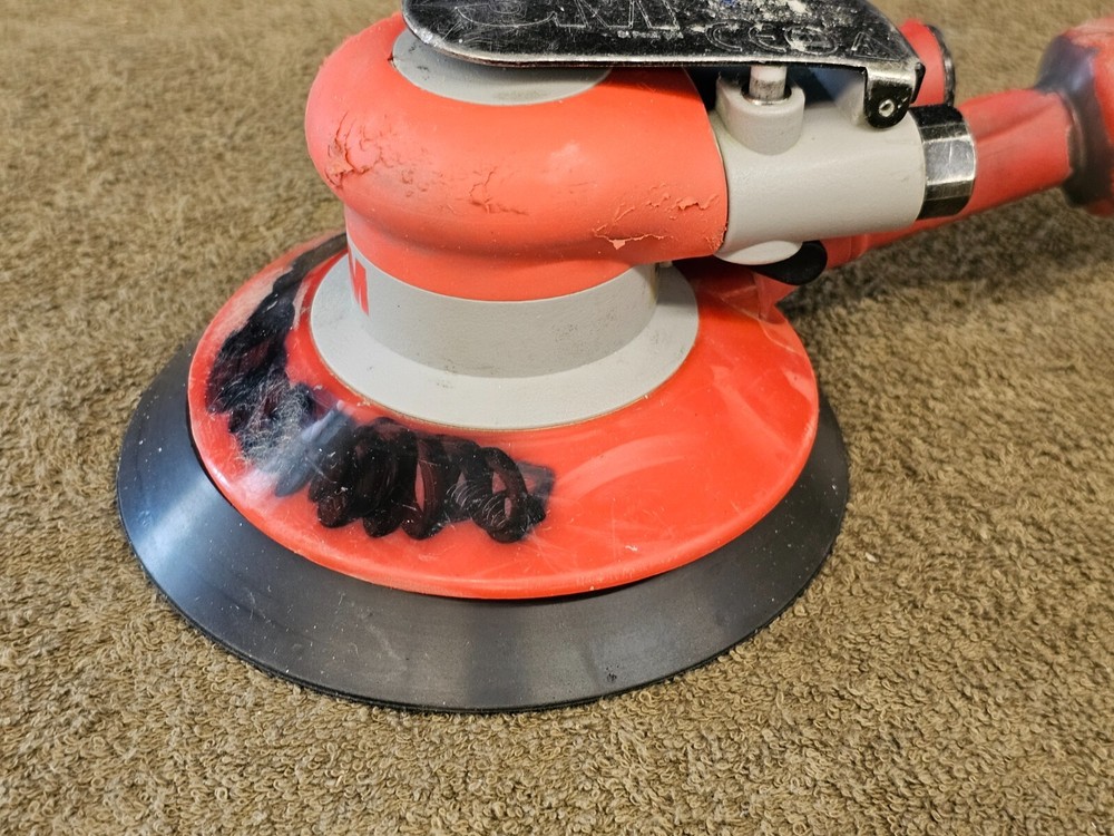 3M Vacuum Random Orbital Sander Pneumatic Air Tool 6" Disc Hook Loop Pad 20208