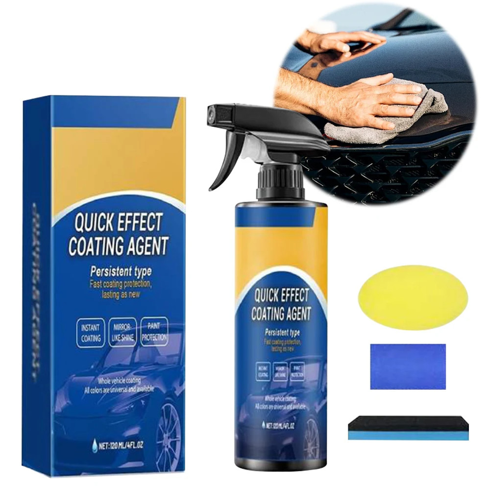 2pack Quick Effect Coating Agent,Advanced Ceramic Spray Coating,Multi-Functional