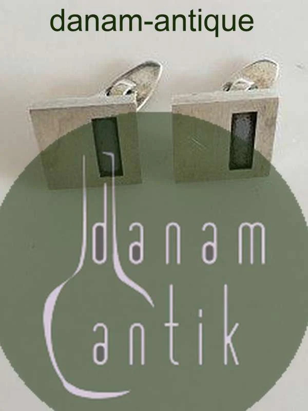 N.E. From Sterling Silver Cuff Links