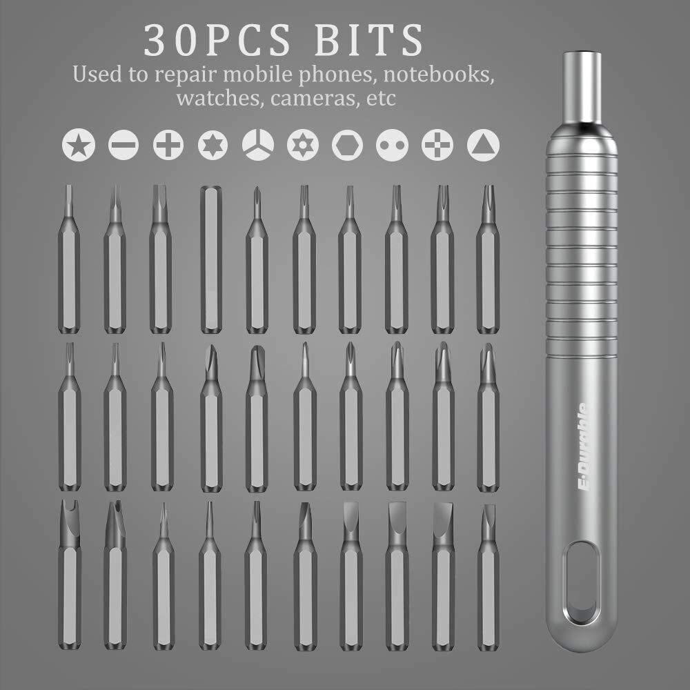 Magnetic Tip Screwdriver Set Cell Phone Repair Tools kit for iPhone Macbook 30PC