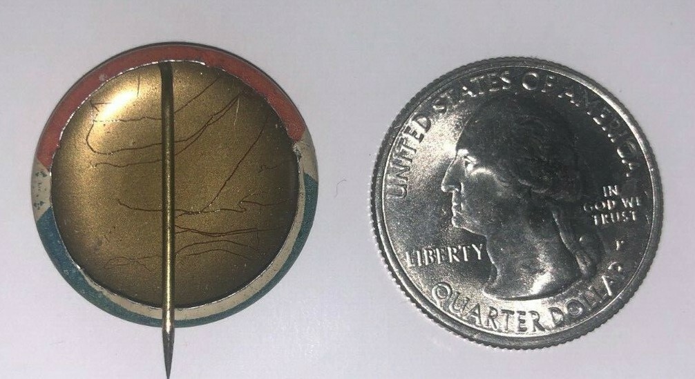 "I Like Eisenhower and Nixon" Vintage Pin Back Button - Free Shipping