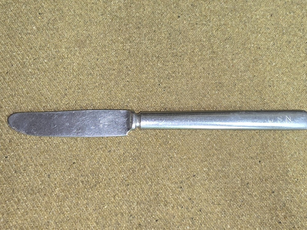 WWII US Navy Mess Hall Knife Marked USN