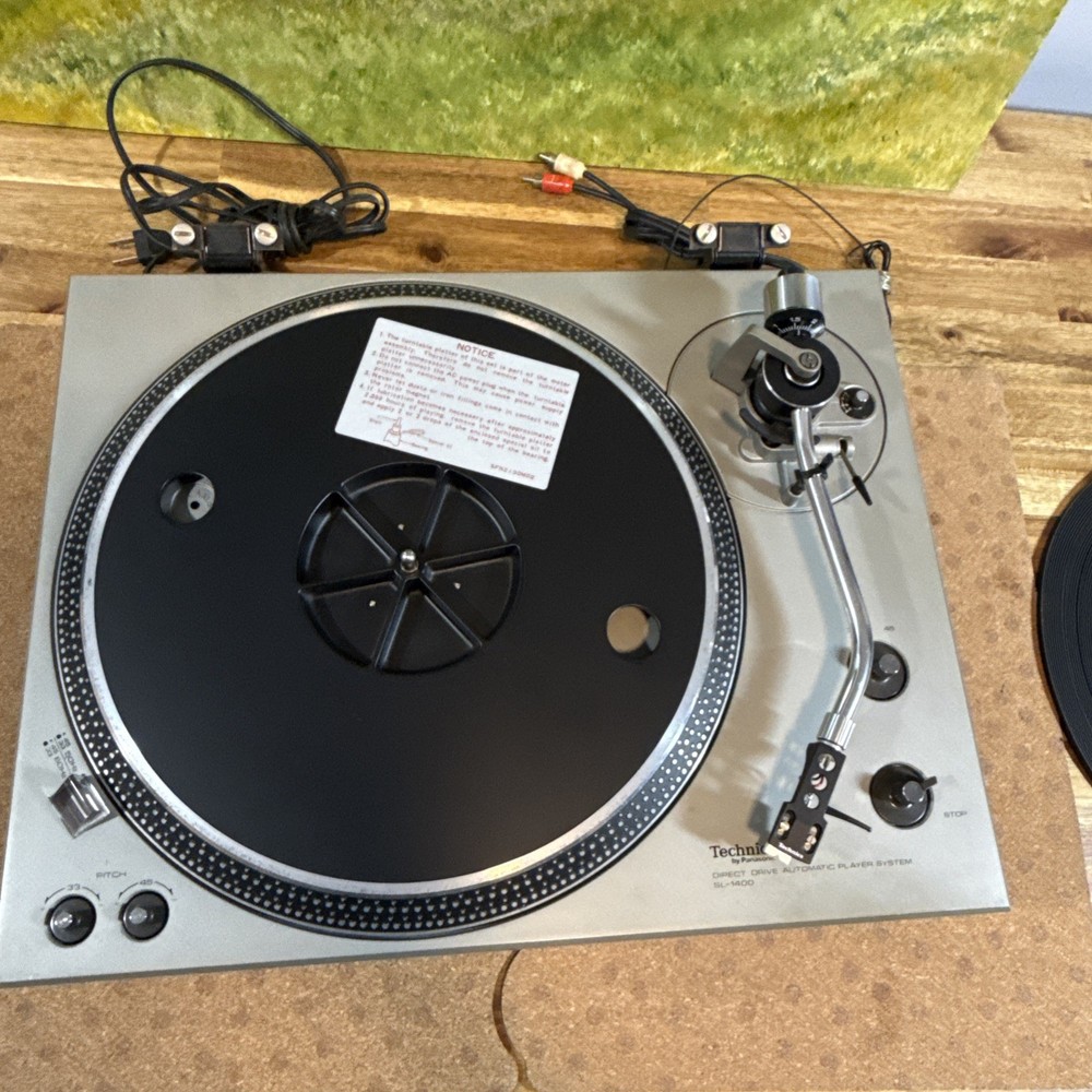technics sl 1400 turntable Direct Drive Automatic Silver Vinyl Record Player