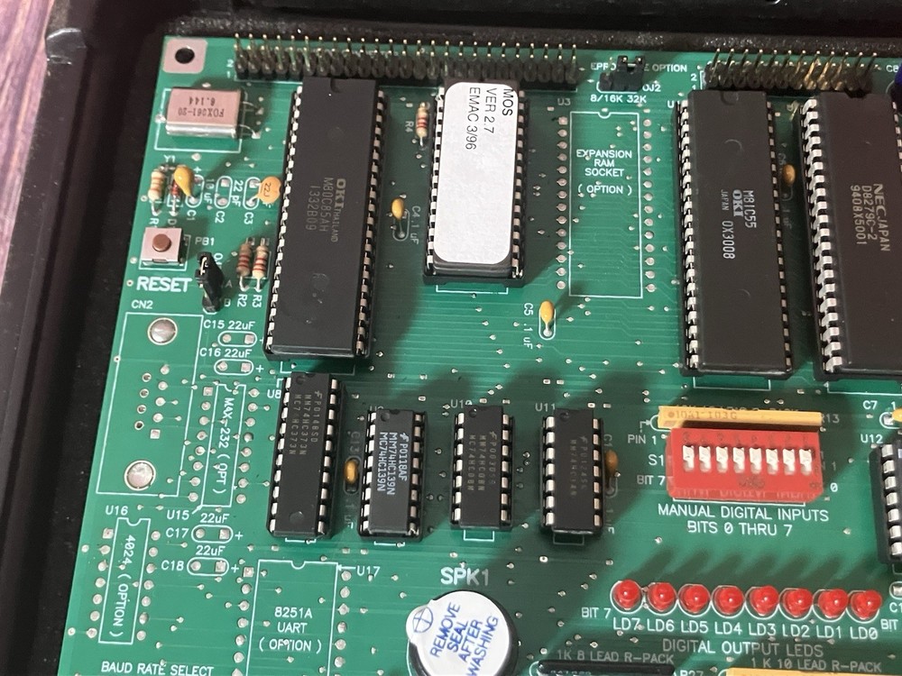 EMAC PRIMER Microprocessor Trainer Kit Vintage Computer Trainer w/ Case & Power