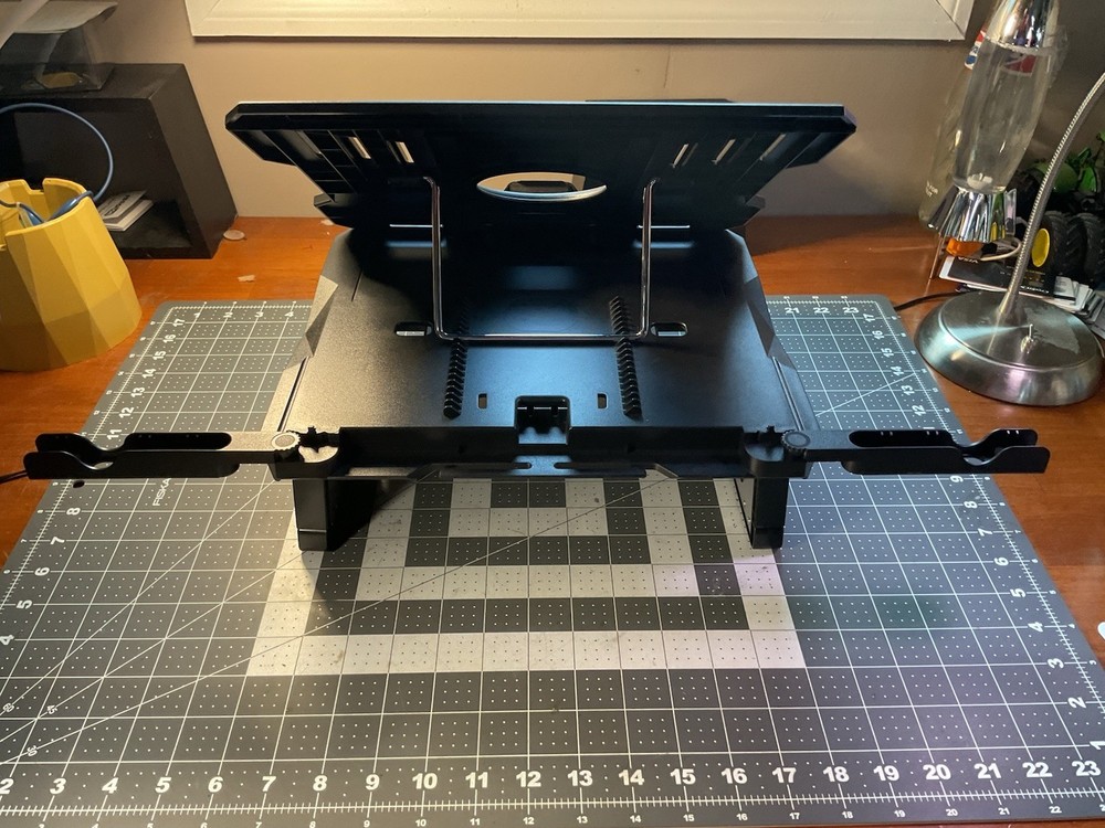 AboveTEK Laptop Stand, 20 Angles Two-Layer Height Adjustable Black