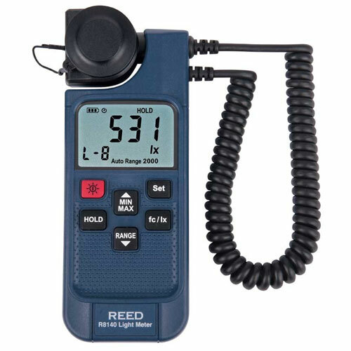 Reed Instruments R8140 LED Light Meter with Backlit LCD display
