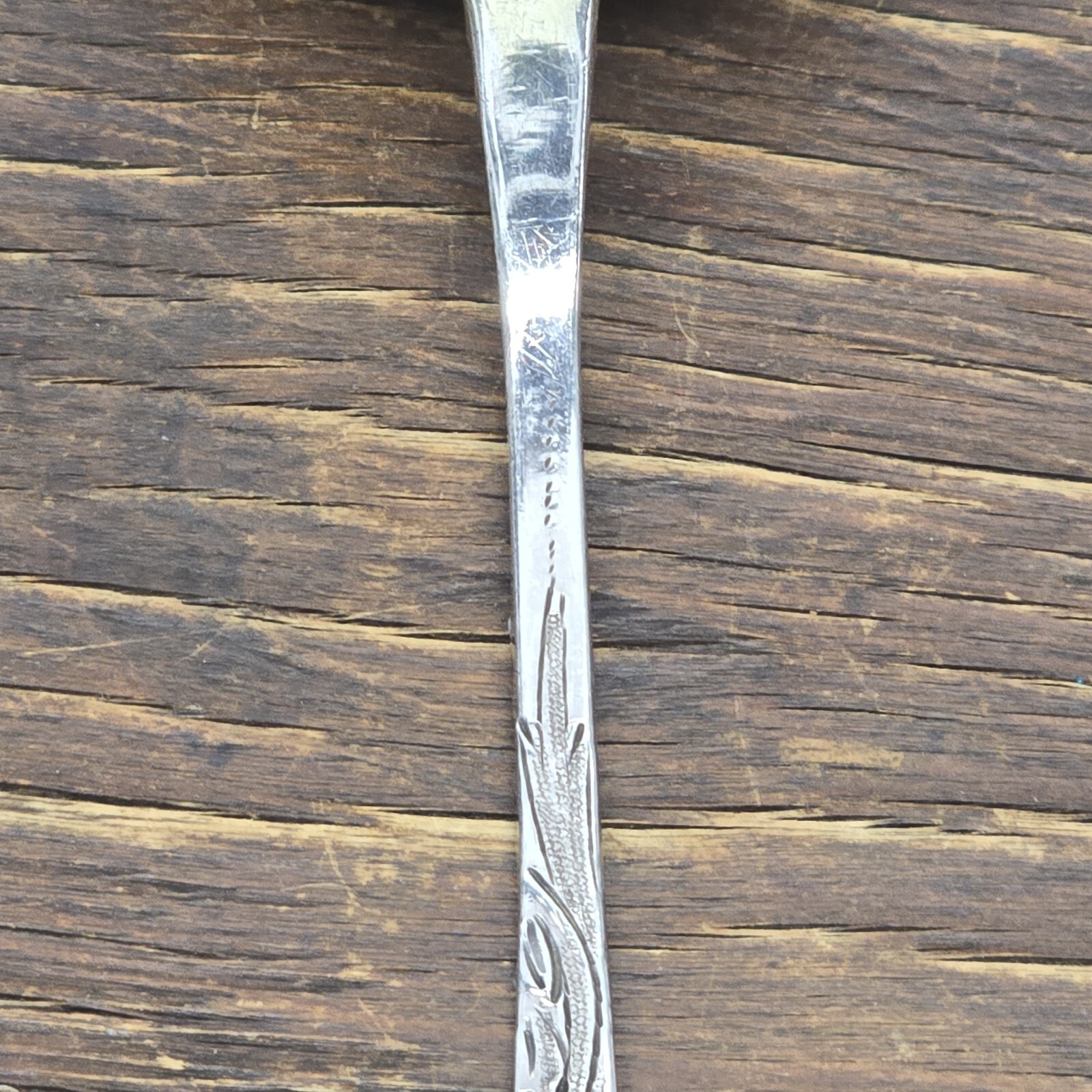 Charles Eley English sterling spoon 1800s bonbon fruit spoons With Lion Crest