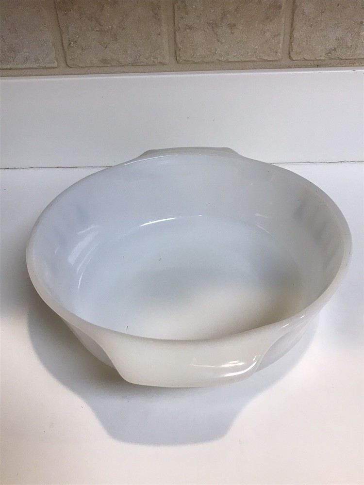 Fire King Candle Glow Round Casserole Dish