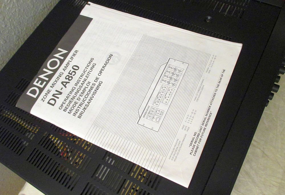 DENON DN-A850 ZONE MIXING AMPLIFIER NEW