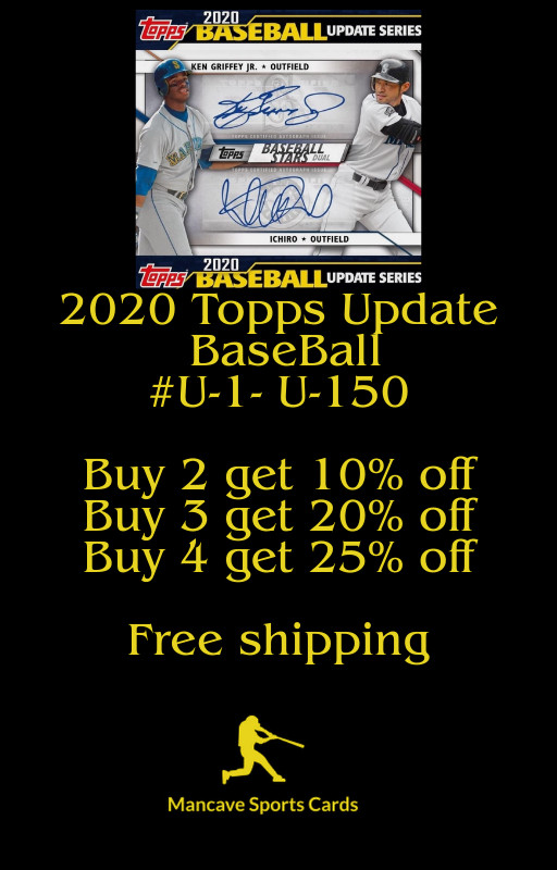 2020 Topps update #U-1-#U-150 complete your set