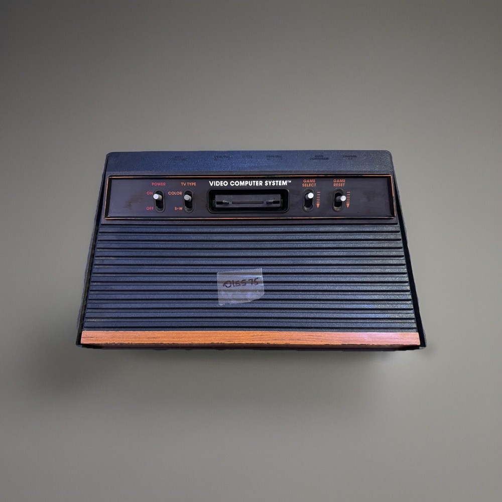 Vintage Atari CX-2600A Console Video Computer System W/ Controllers Tested