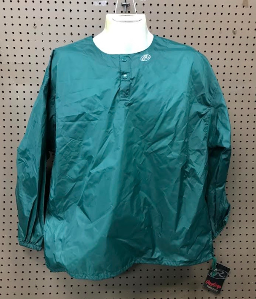 Rawlings Pullover Baseball Cage Warmup Jacket, Model BCJ, Various Colors NEW