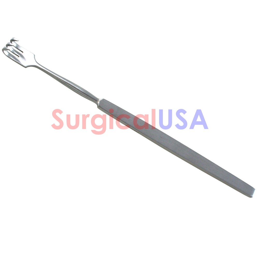 Rake Retractor Three Prongs Sharp Point Hooks Single End Size 6 Inch