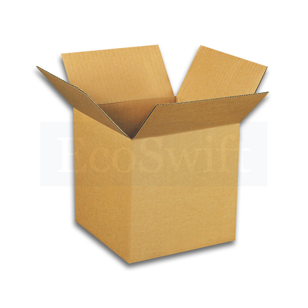 25 4x4x4 EcoSwift Cardboard Packing Moving Shipping Boxes Corrugated Box Cartons