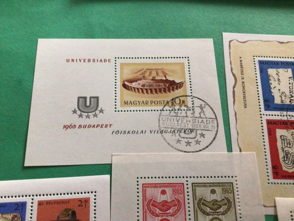 Hungary 6 stamp sheets A20249