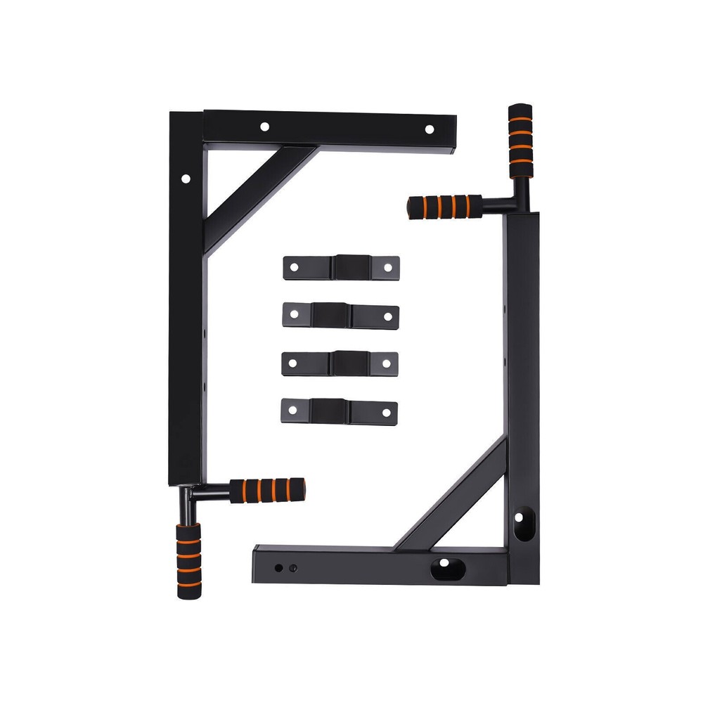 Pull Up Bar Raise Dip Station Vertical Knee Exercise Equipment Home Wall-Mount