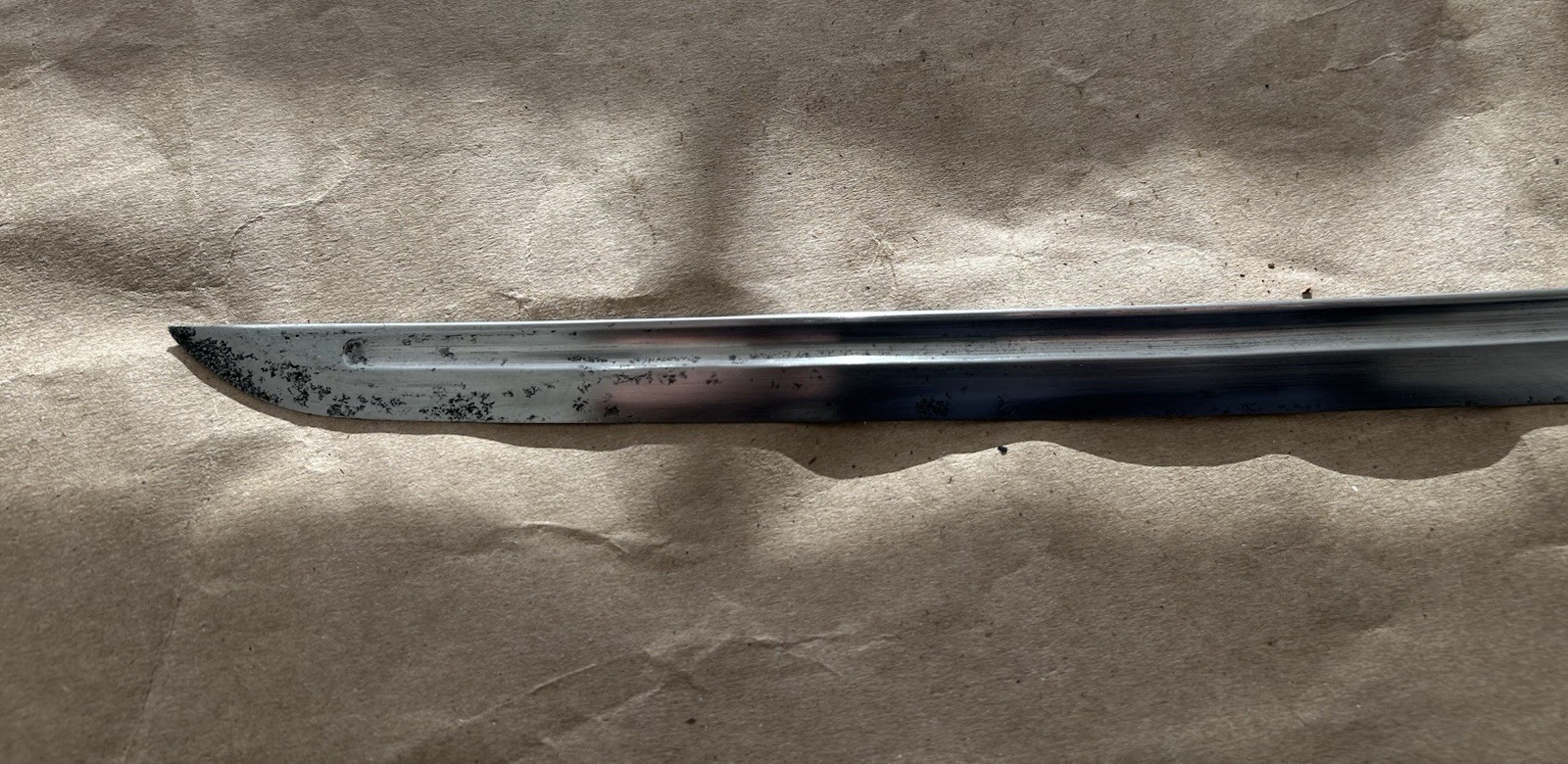 RUSSO JAPANESE WAR OFFICERS CAVALRY SWORD & SCABBARD ,BLOOD GROOVE