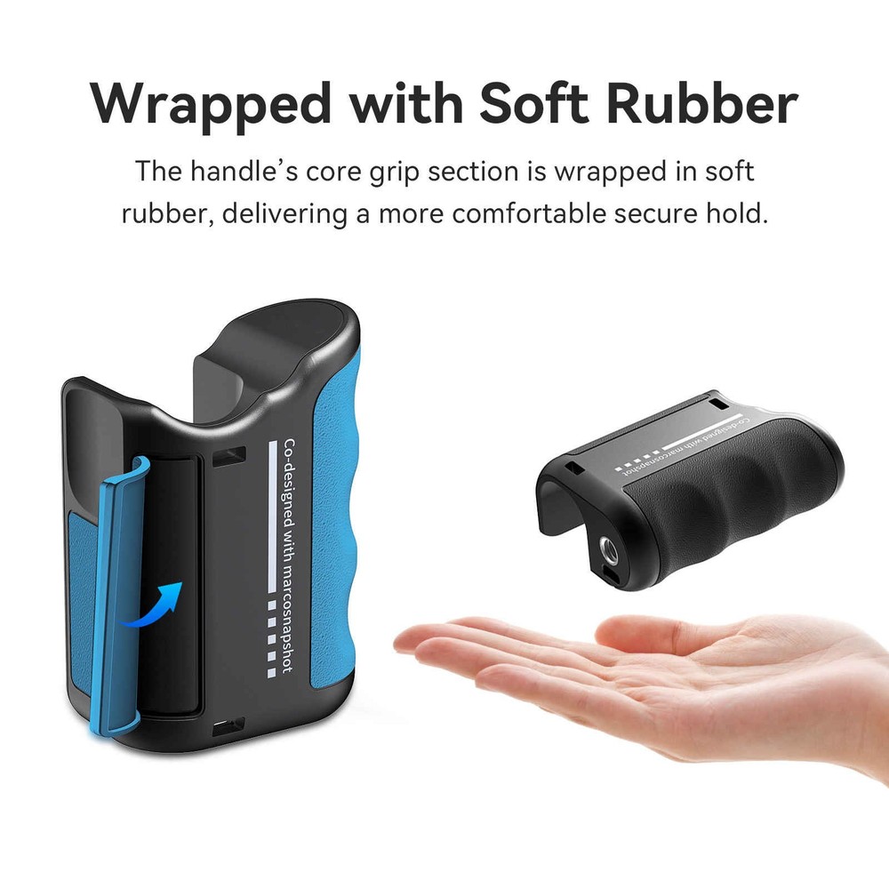 Durable Black ABS Camera Hand Grip Holder Accessories Part For Insta360 Camera