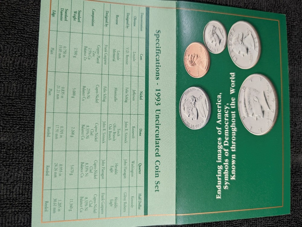 1993 US Mint Uncirculated set OGP