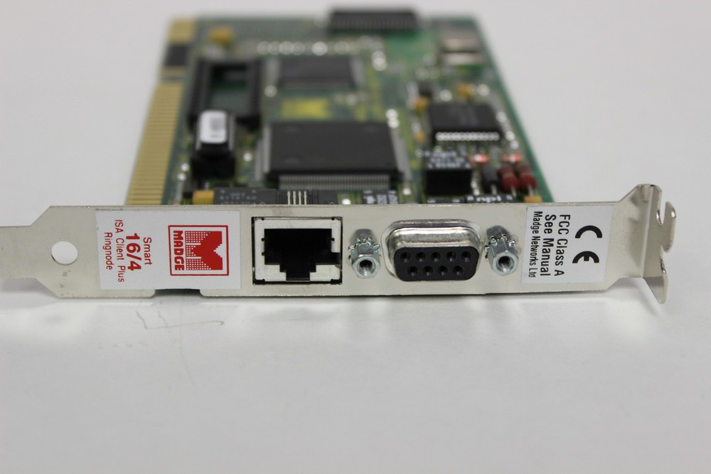 MADGE 152-110-03Y 22-01 SMART 16/4 ISA CLIENT PLUS RINGNODE TOKEN RING ADAPTER