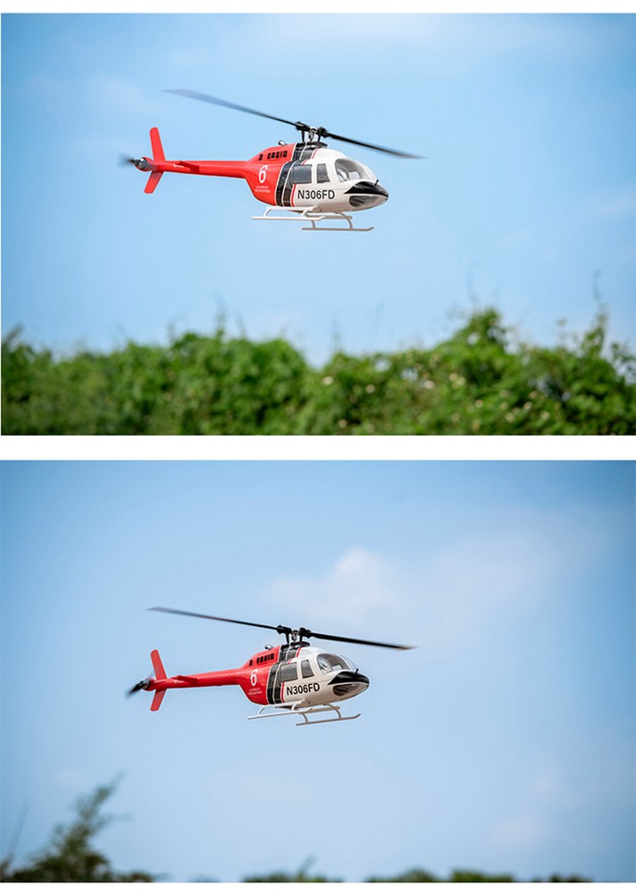 Fly wing Bell 206 V3 6CH GPS 3D Auto Return Remote Control RC RTF Helicopter