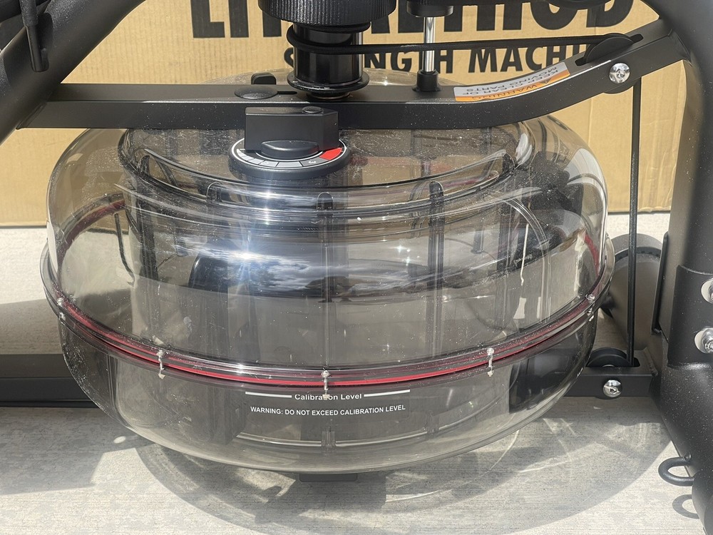 NEW LIT METHOD WATER ROWER STRENGTH MACHINE, MISSING PARTS DAMAGED