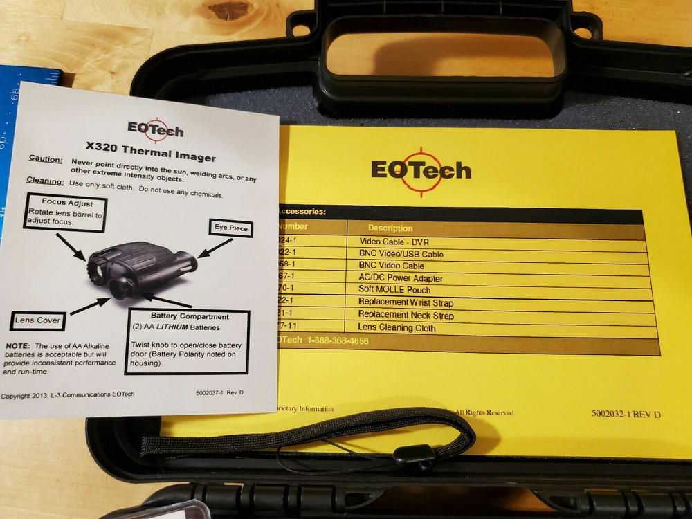 Eotech X320 Compact Thermal Imager Night Vision All accessories, Mint condition
