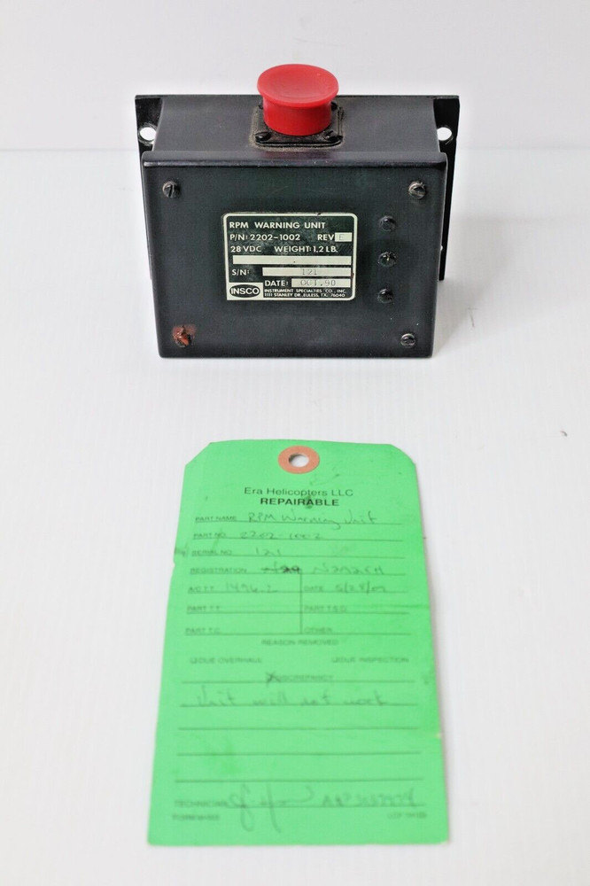 INSCO 2202-1002 RPM Warning Unit