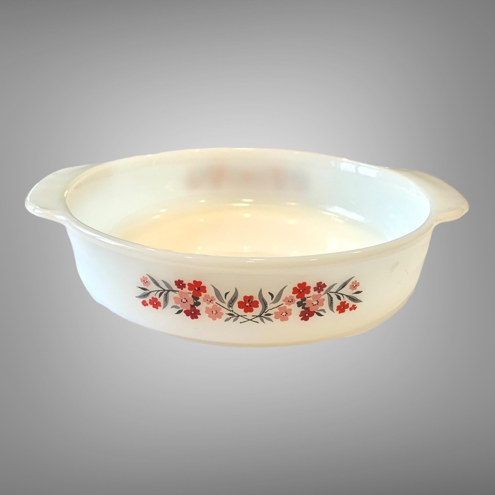 Vintage Fire King Primrose Round Cake Pan #450