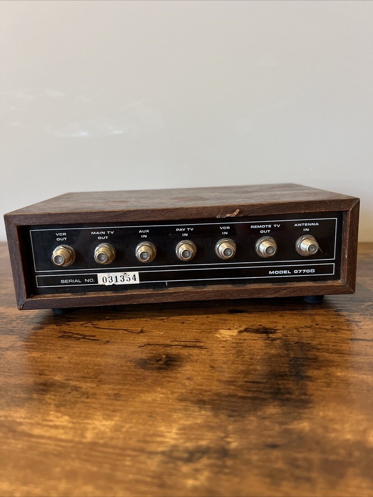 Vintage Channel Master Video Control Center - MODEL 0770B (Untested)