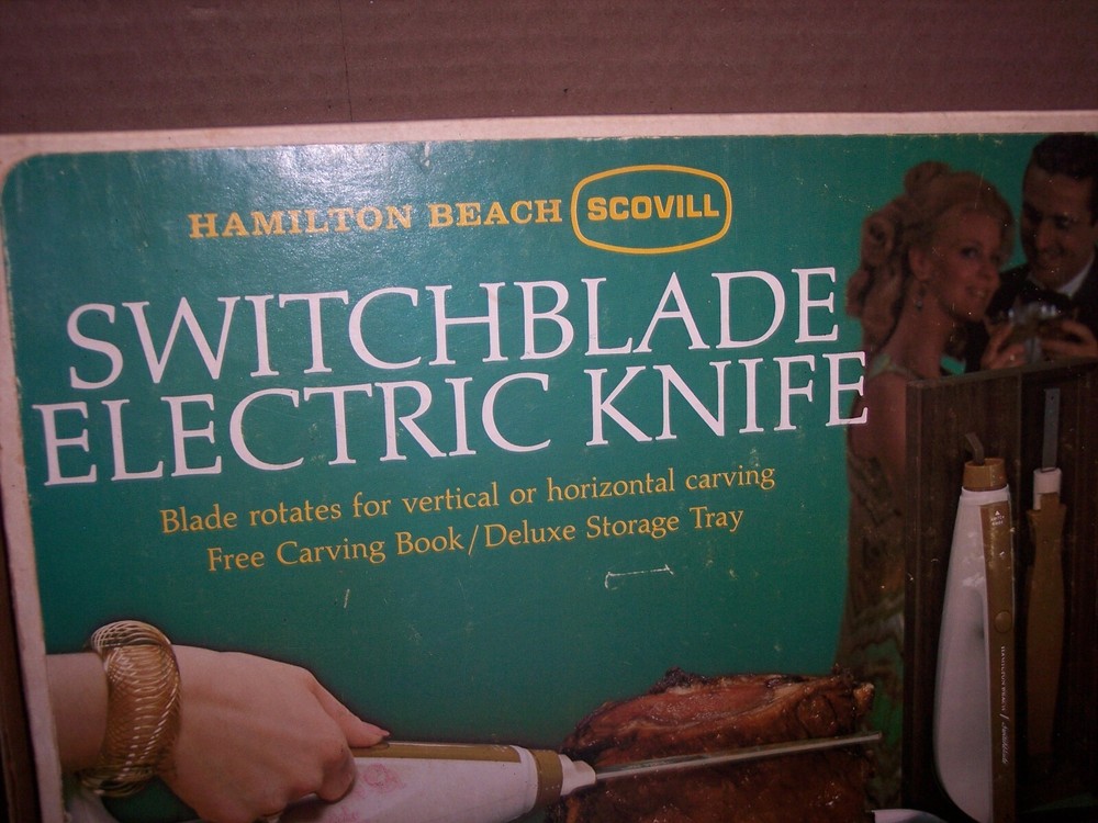 vintage Hamilton Beach switchblade electric Kitchen knife wall mount kit *nice*
