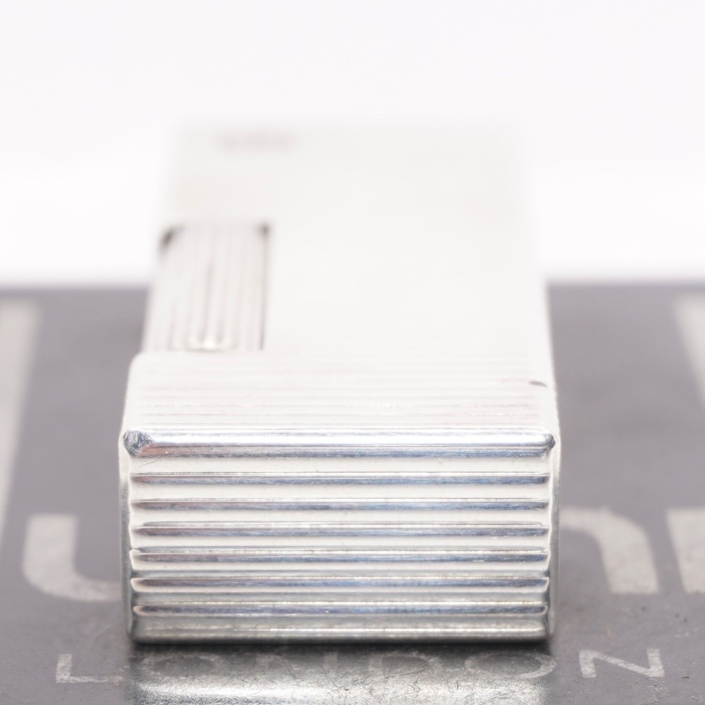 Dunhill Lighter Silver Horizontal stripe
