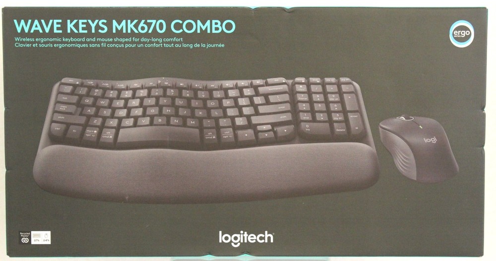 Logitech Wave Keys (MK670) Wireless Keyboard And Mouse Combo