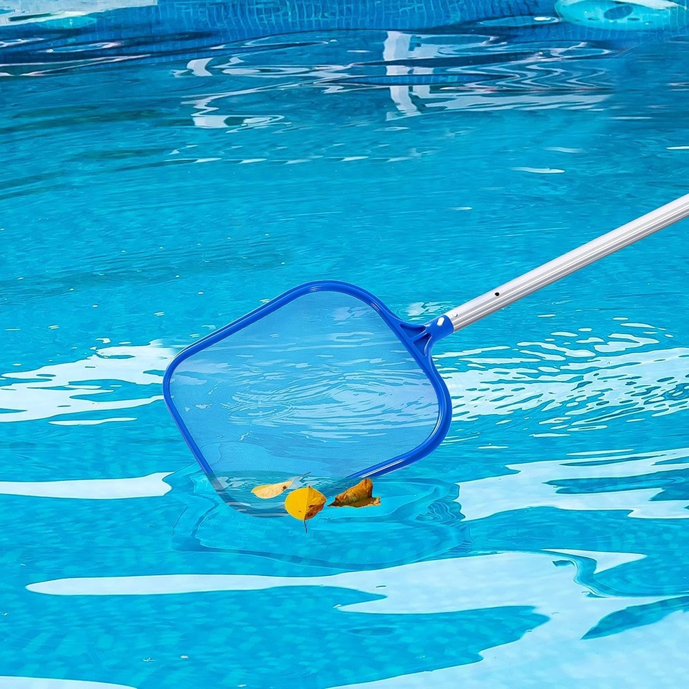 Ultra Fine Mesh Pool Skimmer Net Leaf Rake Deep Bag Cleaning Tool 17”