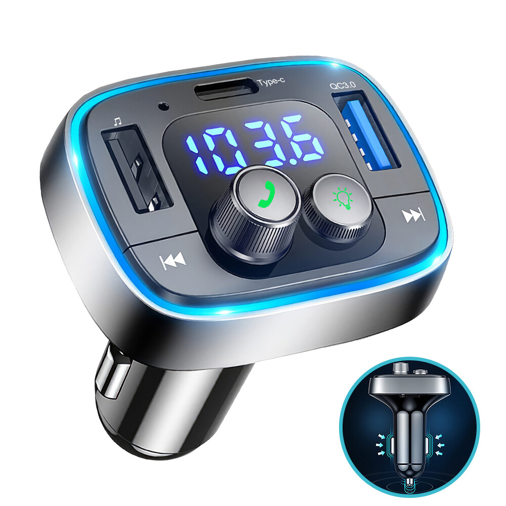 Bluetooth Car Adapter FM Transmitter USB AUX Radio Handsfree MP3 Music Player