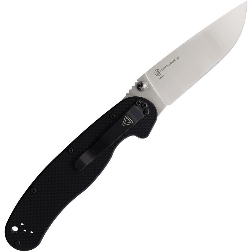 Ontario RAT 1.5 Folding Knife 3.25" MagnaCut Stainless Blade Black G10 Handle