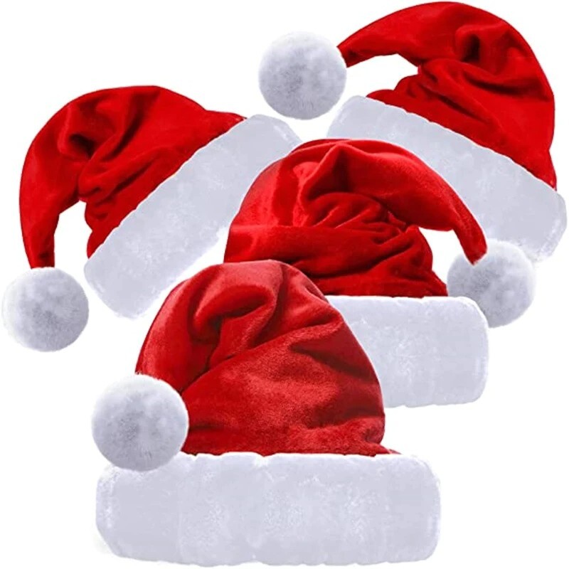 Christmas Xmas Soft Red Hat Santa Claus