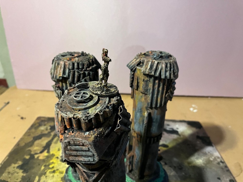 wh40k The Elysium Outpos Scratch built Handcrafted Sci-Fi Wargame Terrain